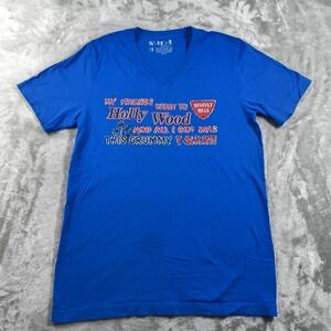 Vintage Hollywood Shirt Men Medium Novelty Beverly Hills Los Angeles Crummy USA